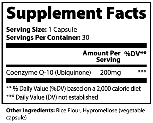 🌿 LUV LIFE™ CoQ10 Ubiquinone Capsules